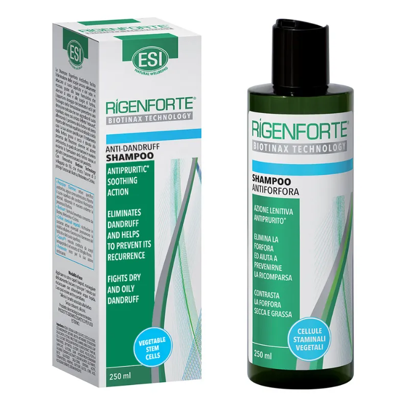 Rigenforte Anti-Dandruff Shampoo, 250ml - Dual Action Formula for Dry & Oily Scalp, Gently Cleanses, Removes Sebum & Flakes, Revitalizes Hair, Prevents Dandruff Recurrence & Soothes Itching