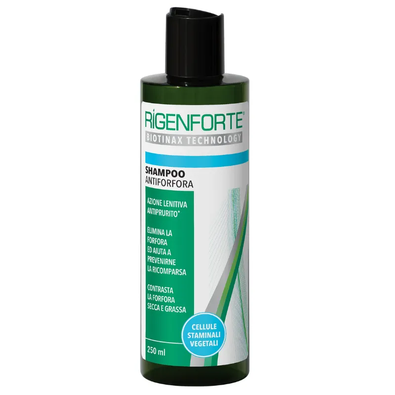 Rigenforte Anti-Dandruff Shampoo, 250ml - Dual Action Formula for Dry & Oily Scalp, Gently Cleanses, Removes Sebum & Flakes, Revitalizes Hair, Prevents Dandruff Recurrence & Soothes Itching