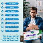 Fermental Max Mini Drink | Probiotic & B-Vitamin Supplement | Gut Health & Digestion Support | Relieves Bloating & Improves Bowel Function | Restores Flora After Antibiotics | With Live Probiotics